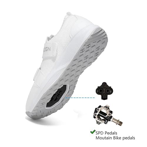 Vicogn Mens Womens Indoor Cycling Shoes Compatible with SPD System Pedal, Outdoor Walkable Bike Shoes with SPD Cleats Included thumbnail 4