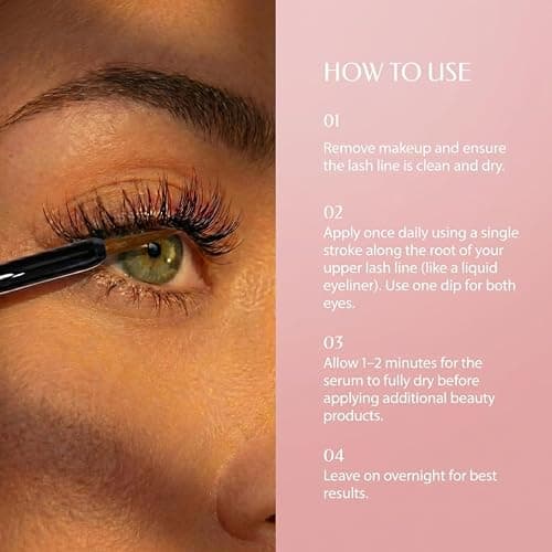ForChics Eyelash Growth Serum - Prostaglandin-Free Lash Enhancing Serum for Longer, Thicker Lashes and Brows- Natural Formula, Visible Results in 2 Weeks - Vegan, Hormone-Free 0.10 fl. oz / 3ml thumbnail 6