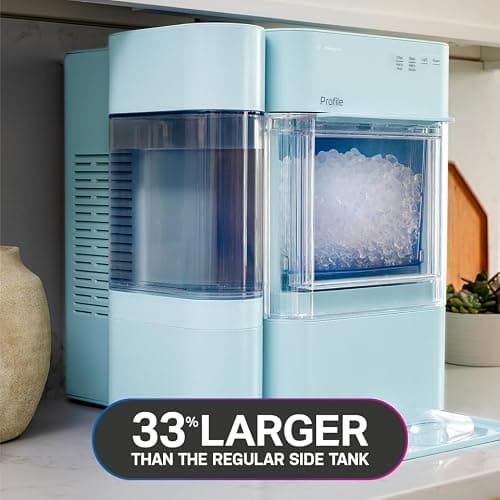 GE Profile Opal 2.0 XL with 1 Gallon Tank, Chewable Crunchable Countertop Nugget Ice Maker, Scoop Included, 38 lbs in 24 Hours, Pellet Ice Machine with WiFi & Smart Connected, Moonstone Blue thumbnail 3