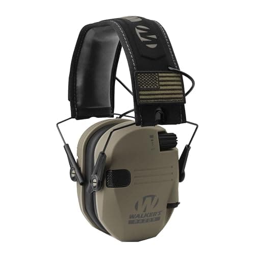 Walker's Razor Slim Ultra Low Profile Compact Design Adjustable Range Shooting Hunting Hearing Protection Electronic Earmuffs - Image 1
