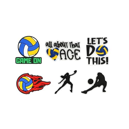 Volleyball croc charms thumbnail 4