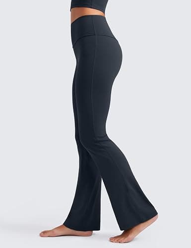 CRZ YOGA Butterluxe Flare Leggings 29"/30.5"/32"/33.5" - High Waist Bootcut Wide Leg Lounge Womens Yoga Pants with Pocket thumbnail 4