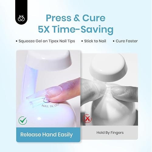 Beetles Tipex Nail Glue 20g Solid Nail Glue Gel Super Strong for Tipex Nail Tips Soak Off U V No Hand-Hold Needed Professional Beginner-Friendly 28+ Days Lasting thumbnail 4