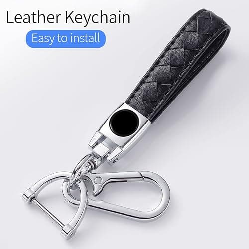 Kespevn for Honda Key Fob Cover 5 Button Soft TPU with Leather Keychain 360 Degree Protection Key Case Shell Holder Fits for 2022 2023 2024 Honda Accord Civic HR-V CR-V Pilot Odyssey, B White thumbnail 6