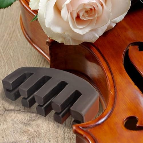 Rubber Violin Practice Mute, Claw Style & Round Tourte Style Mute for Violin, Practice Silencer Viola Violin Mute thumbnail 5