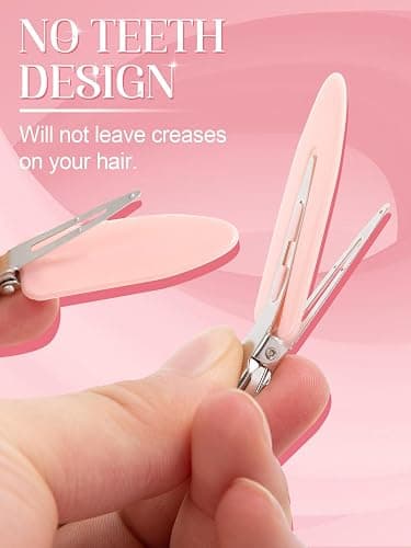8Pcs No Bend No Crease Hair Clips- Styling Duck Bill Clips Alligator Hair Barrettes for Styling Sectioning, Small Gifts for Women Girls Salon Hairstyle Hairdressing Bangs Waves Makeup thumbnail 4