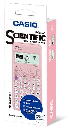 Casio fx-83GTCW Pink Scientific Calculator thumbnail 5