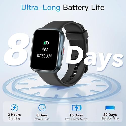 Smart Watch for Men Women (Answer/Make Call), Alexa Built-in, 1.8" Touch Screen Fitness Watch with SpO2 Heart Rate Sleep Monitor, 100 Sport, IP68 Waterproof Step Counter Smartwatch for iPhone Android thumbnail 6