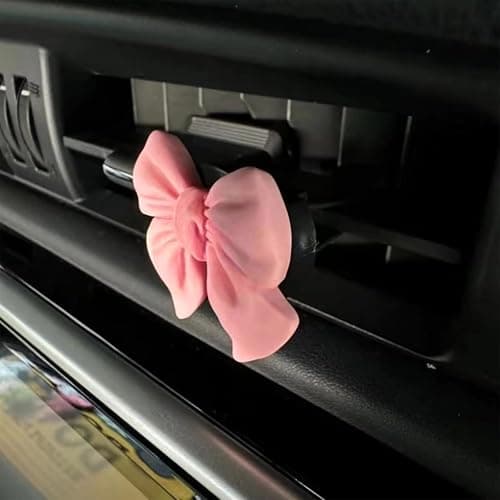 6PCS Pink Bow Car Air Freshener Vent Clips, Aesthetic Girly Car Decor Accessories, Cute Vent Diffusers for Women and Girls, Coquette Style Auto Interior Decoration thumbnail 6