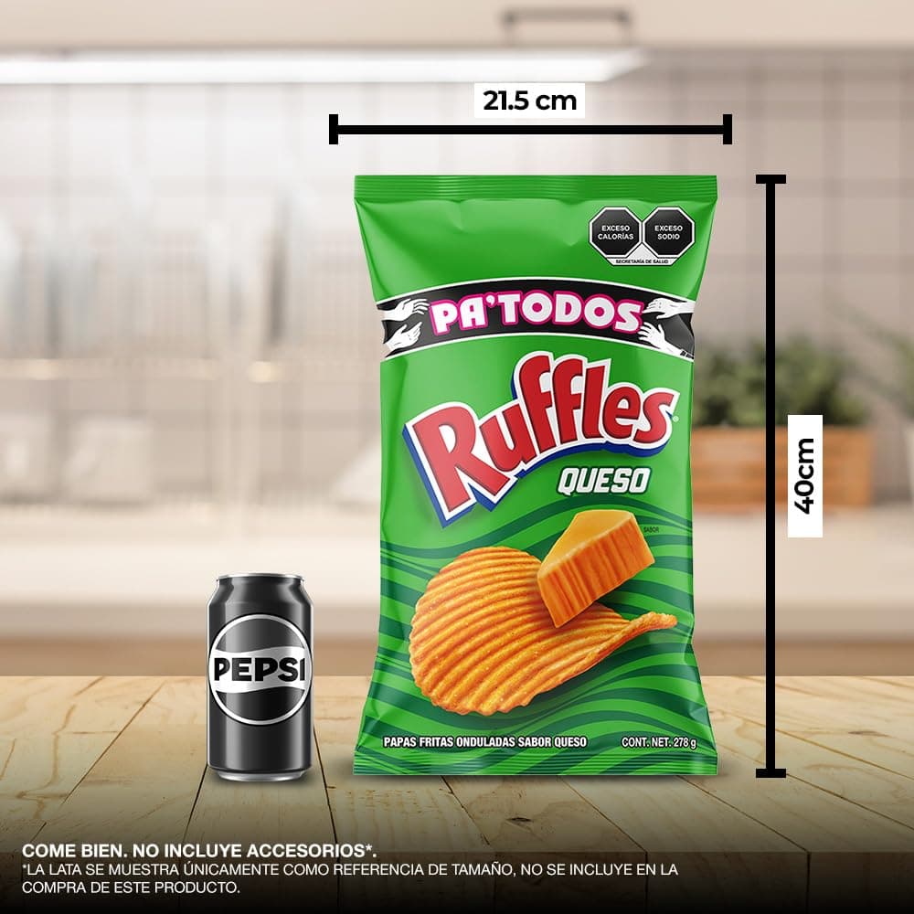 Sabritas Ruffles Sabor a Queso Papas Fritas 278 g thumbnail 5