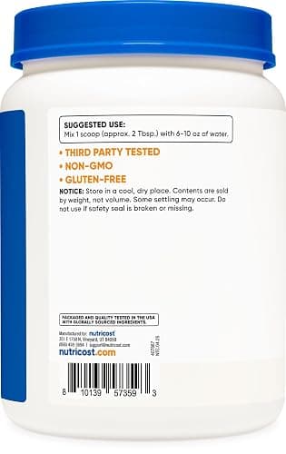 Nutricost Dextrose Powder 2 LBS - Non-GMO, Gluten Free thumbnail 4