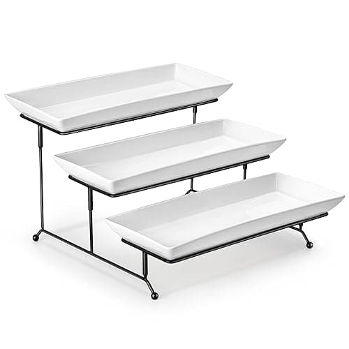 MALACASA 3 Tier Serving Tray