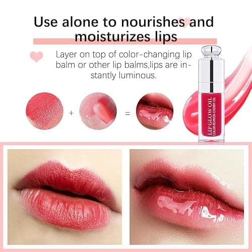 Unyoke Hydrating Lip Glow Oil-Lip care oil- Lip Oil Tinted for Lip Care and Dry Lips-Prevents Dry Cracked-Non-sticky Big Brush Head-Lip Plumping -Lip Oil gloss tinted-002 thumbnail 6