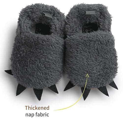 CoKate Baby Boys Girls Soft Plush Slippers Animal Boots Toddler Infant Crib Shoes Winter House Shoes thumbnail 6