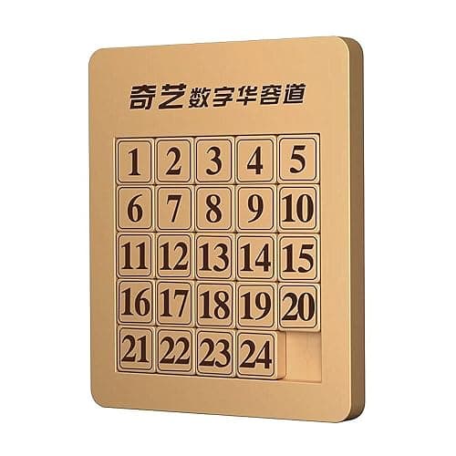 LiangCuber QY Toys 5x5 Klotski Puzzle Magnetic Sliding Number Puzzle ABS Brain Teasers Toy Tangram Jigsaw Intelligence (24-Digit Version) thumbnail 7