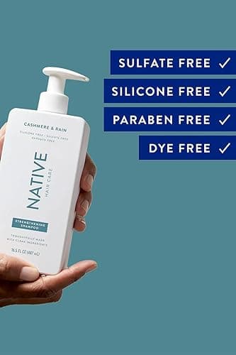 Native Cashmere & Rain Strengthening Shampoo and Conditioner Set 16.5 oz each, Blue thumbnail 4