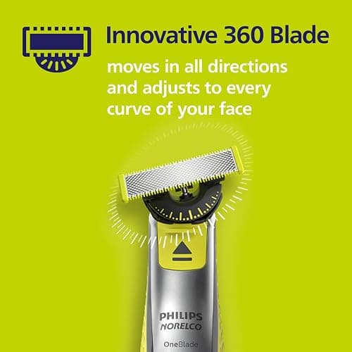 Philips Norelco OneBlade 360 Blades, Genuine Replacement Blades for OneBlade Electric Shaver and Trimmer, Durable Stainless Steel, Trim, Edge and Shave, 3 Pack, QP430/80 thumbnail 6