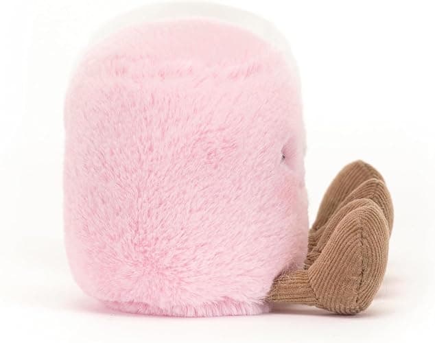 Pink and White Marshmallows Stuffed Toy, 3.5 inches-Food Plush-Fun Gift Idea thumbnail 4