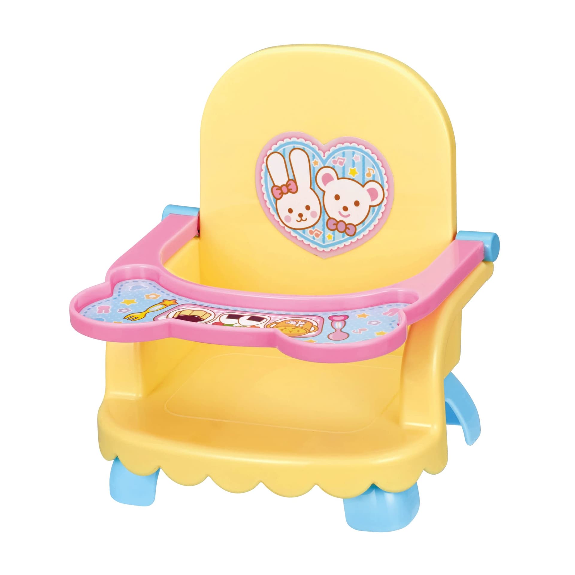 Mell-chan Care Accessory, Bear Baby Chair 1851582 Pink & Mell-chan Care Accessory Mell-chan Kids' Plate (Set Purchase) thumbnail 2
