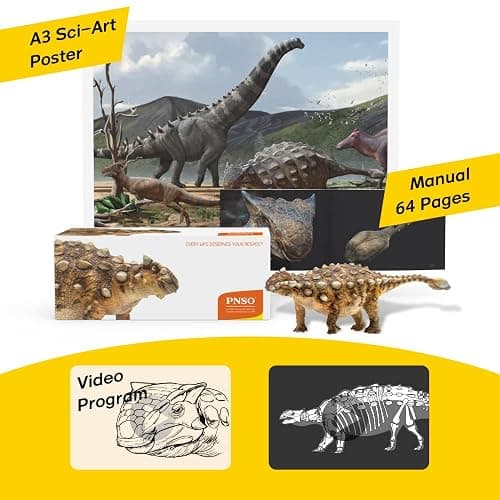 PNSO Detailed Dinosaur Models: Sede The Ankylosaurus 8.3" thumbnail 4