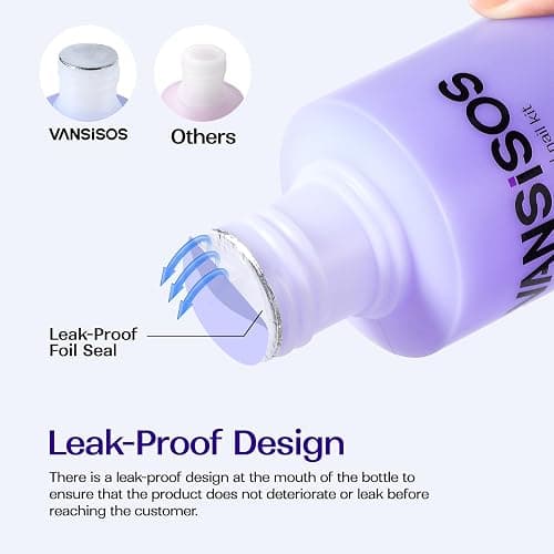 VANSISOS Monomer Acrylic Nail Liquid: 4fl.oz Professional EMA Acrylic Liquid Monomer with Nail Brush for Beginners at Home DIY Nail Salon Use Non-Yellowing MMA-Free thumbnail 5