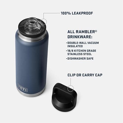 YETI Rambler 36 oz Bottle, Vacuum Insulated, Leakproof, Stainless Steel with Chug Cap thumbnail 2