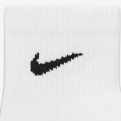 Nike Mens Everyday Cushion Ankle Socks 6-Pack Sx6899, White, Medium thumbnail 4