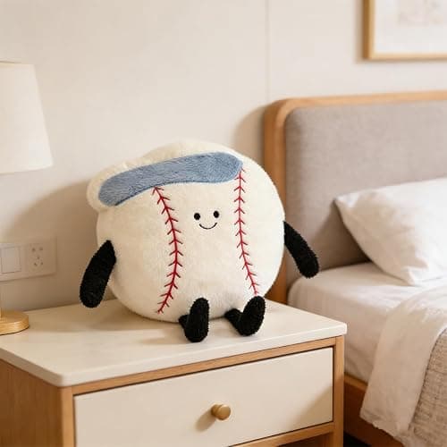 MUALML Cute Baseball Pillow Soft Baseball Stuffed Animal Sports Pillows, 17.7" Unique Plush Toy Gifts for Teen Girls and Boys thumbnail 6