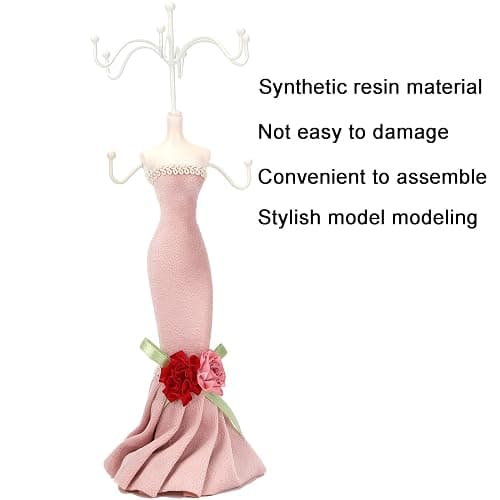 YUYTE Necklace Storage Holder Display Stand Jewelry Stand Jewelry Organizer Rack Earrings Bracelet Doll Earring Tower Holder Decor For Women thumbnail 6