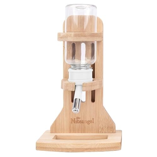 Niteangel Water Bottle with Stand for Syrian Dwarf Hamsters Gerbils Mice Rats Degus Small pet Rodents(White) thumbnail 9