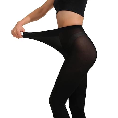Paralinda 2 Pairs Women's Solid Color Tights 80D, Soft Opaque Microfiber Tights thumbnail 4