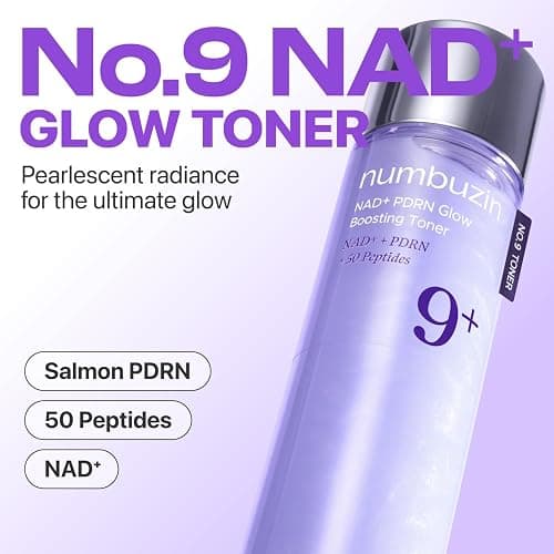 numbuzin No.9 NAD+ PDRN Glow Boosting Toner, Hydrating & Firming Toner for Wrinkles, Fine Lines & Dull Skin, Peptides & Salmon PDRN for Radiance, Korean Skincare 5.07 fl oz thumbnail 2