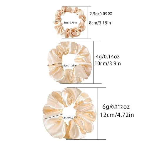24 Pcs Hair Ties Scrunchies for Women Big Satin Scrunchie for Girls Seamless Elastic Hair Bands Soft Small Hair Tie for Thick Thin Hair Ponytail Holders Accessories thumbnail 3
