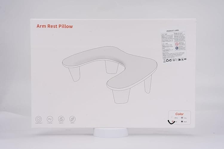 Arm Rest for Nails Tech - U-shaped Manicure Nail Hand Rest Pillow Cushion, Big Microfiber Leather Nail Arm Rest Stand for Acrylic Nail Art Tech (Pink) thumbnail 8