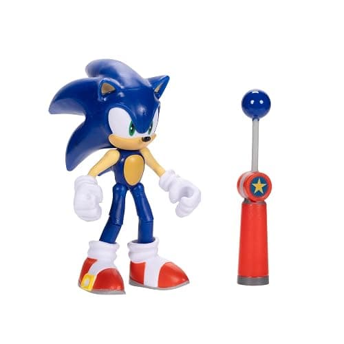 Sonic the Hedgehog 4-inch Sonic Action Figure with Blue Checkpoint Accessory. Ages 3+ (Officially licensed by Sega) thumbnail 3