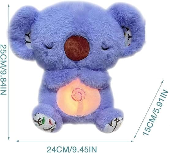 2024 New Breathing Stitch Breathing Teddy, Anxiety Relief Stitch For Adults Sleeping, Otters Sleep Buddy for Adults Kids, Anxiety Relief Koala Soothing Breathing Otter, Teddy, Baby toys-Blue (Pink) thumbnail 3