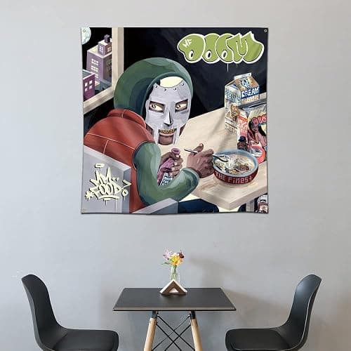 eksent Mm...Food Art Music Album Wall Hanging Tapestry Flag Banner 4X4Ft thumbnail 3
