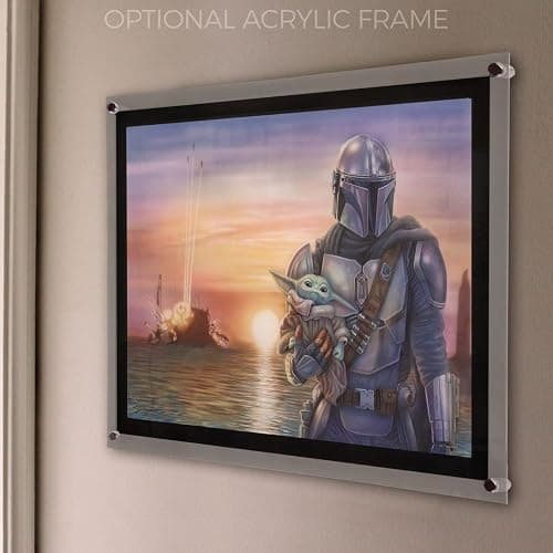 MIGHTYPRINT Star Wars – The Mandalorian – Mando and Grugo - A New Direction – Durable 24” x 17 Wall Art – NOT Made of Paper – Officially Licensed Collectible thumbnail 5