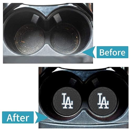 Silicone Dodgers Car Cup Holder Coasters,Baseball Fans Car Coasters for LA Dodgers Fans, Non-Slip Universal Fit Cup Holder Insert thumbnail 6