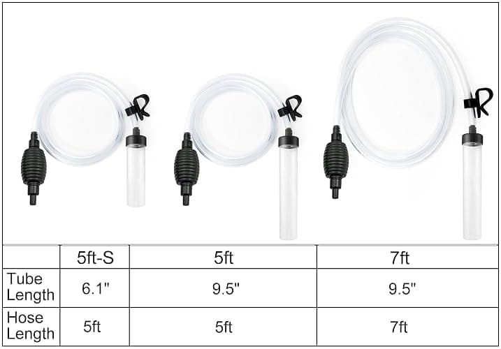 Laifoo 7ft Aquarium Siphon Vacuum Cleaner for Fish Tank Cleaning Gravel & Sand thumbnail 2