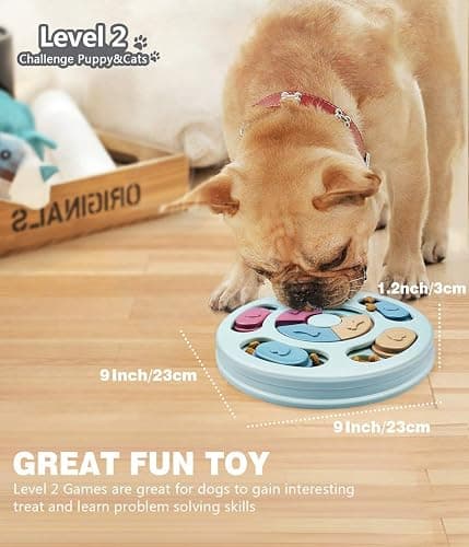 Joansan Dog Puzzle Toys, Interactive Dogs Game, Pets Enrichment Toys for Puppy Mentally Stimulating Feeding Dispenser Dog Treat Puzzle Feeder for Small,Medium and & Large Dogs Brain Training thumbnail 4