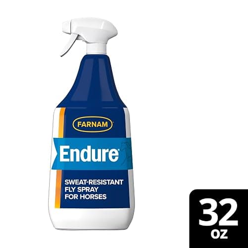 Farnam Endure Sweat-Resistant Fly Spray for Horses, Lasts Up to 14 Days, Protects Against Flies, Gnats, Mosquitoes, Ticks & Lice, 32 oz. thumbnail 2