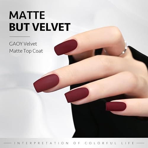 GAOY Gel Top Coat, Matte Top and Base Coat Set, 3 Pcs 16ml Glossy Matte No Wipe Combination for UV Light Cure Gel Nail Polish thumbnail 4