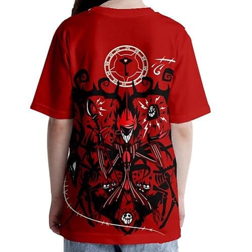 Lkmieos Alastor Cosplay Shirts Crew Neck Short Sleeve T Shirts Printed Tees Unisex Shirt thumbnail 4