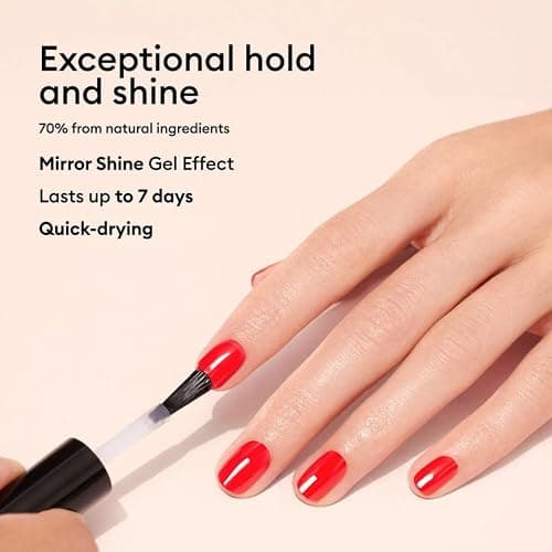 Manucurist - Green Sunshine Nail Polish Top Coat - Vegan Top Coat - 12-Free - Plant-Based Ingredients (69%) - Made in France - 0.5 fl oz thumbnail 4