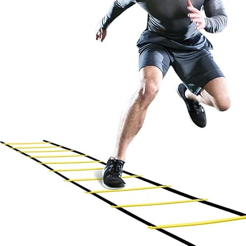 GHB Pro Agility Ladder Agility Training Ladder Speed 12 Rung 20ft with Carrying Bag - Image 1