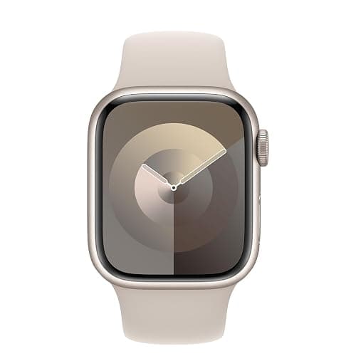 Apple Watch Series 7 (GPS + Cellular, 41mm) Starlight Aluminum Case with Starlight Sport Band, Regular (Renewed) thumbnail 5