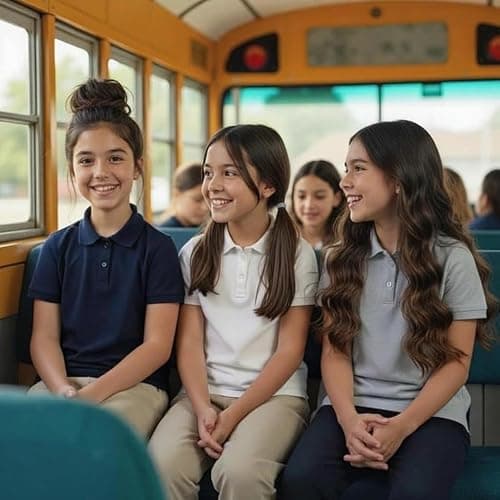 INGEAR Girls Short Sleeve Polo Shirt 2-Pack - School Uniform, Casual Wear, Moisture-Wicking, Breathable, Sizes 4-16 thumbnail 8