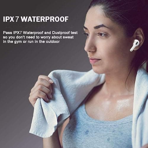 XLSFPY Ecouteurs Bluetooth sans Fil,Casque Bluetooth 5.3 avec Hi-FI Son Stéréo, Oreillette Bluetooth IPX7 Étanche,Contrôle Tactile, 30H Durée de Lecture,pour iphone/Androïde thumbnail 6