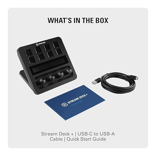 Elgato Stream Deck +, Audio Mixer, Production Console and Studio Controller for Content Creators, Streaming, Gaming, with customizable touch strip dials and LCD keys, works with Mac and PC thumbnail 11